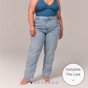 Abercrombie Curve Love Ultra High Rise 90s Straight Jean